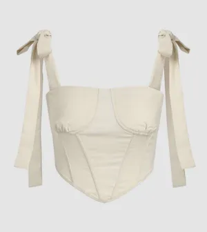 Cider cream corset top thumbnail 1
