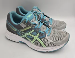 Asics Women Gel Contend 3 T5F9N Lace Up Blue Gray Running Shoes Size 7 Athletic thumbnail 1