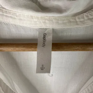 Gap Body Cotton Sheer Shirt Dress Womens Small White Long Sleeve Swim Cover Up thumbnail 7