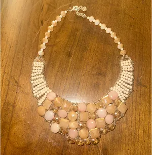 Crystal statement necklace Neiman Marcus thumbnail 2