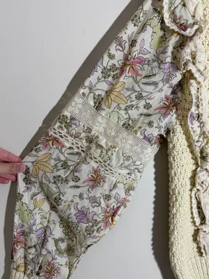 Anthropologie Printed Sleeve Sweater thumbnail 4