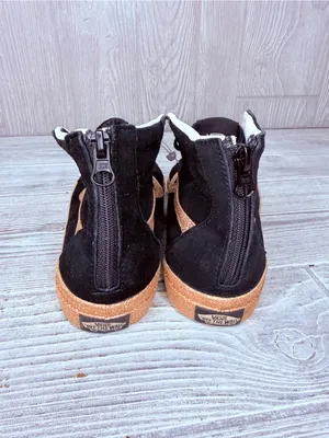 Nwt VANS Kids SK8-Hi Zip Party Glitter Black/Gold high top shoes 5 thumbnail 7