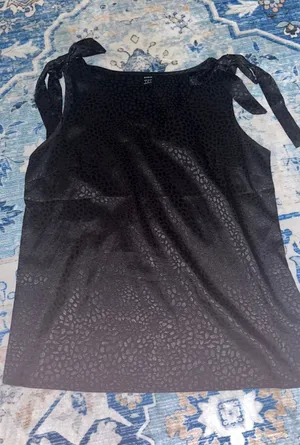 Satin tie sleeve top thumbnail 1