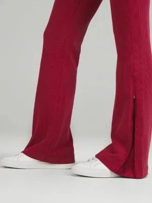 Lululemon Brushed Softstreme Rib Zip Flare 32.5" Pomegranate 10 RARE thumbnail 11