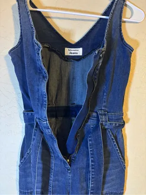 Reformation Denim Jumpsuit thumbnail 4