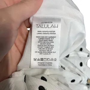 La Maison Talulah Something‎ About You Mini Dress in White Black Polka Dot Print thumbnail 11