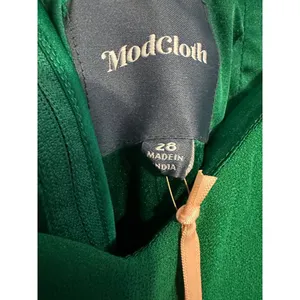 ModCloth‎ Maxi Dress Cold Shoulder Emerald Green Formal Gown NWT Romantic 26 thumbnail 7