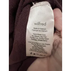 Wilfred Wilfred Burgundy Fragon V Neck Long Sleeve Lightweight Sweater Sz‎ S thumbnail 4