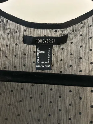 Forever 21 Black Sheer Blouse thumbnail 3
