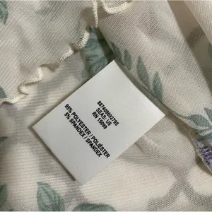 NWT y2k white bongo sheer floral top size small thumbnail 3