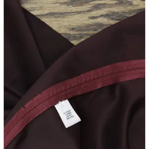 Msk Womens Petite V-Neck Fit Flare Faux Suede Dress 91699953V Merlot Purple 8P thumbnail 7
