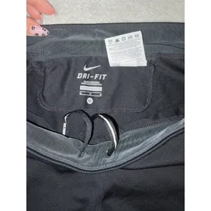nike womens cropped drawstring leggings capri medium black thumbnail 5