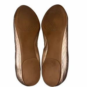 Tory Burch Gold Metallic Leather Melinda Ballet Flats thumbnail 13