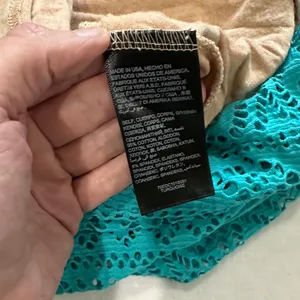Bebe Turquoise Backless Lace Dress thumbnail 7