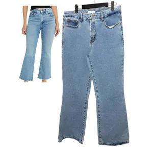 Good American Good Legs Crop Mini Boot Jeans Mid Rise 12/31 thumbnail 2