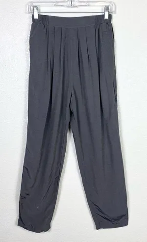 Vintage Grey Silky High Waisted Trouser Pants thumbnail 1