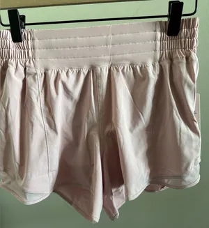 NWT LULULEMON - Pink Haze Hotty Hot HR Lined Short 4" - $68 - Size 6 thumbnail 1