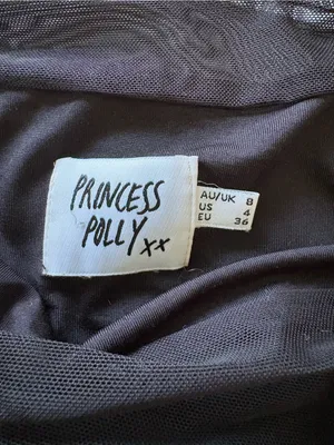 Princess Polly Black Ruched Mesh Mini Dress thumbnail 3