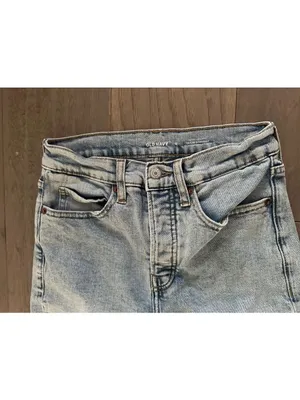 Old Navy Light Blue Sky High Straight Leg Jeans - Size 0 thumbnail 2