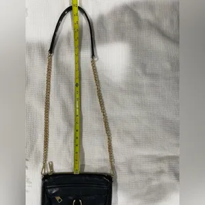 Rebecca Minkoff Mini M.A.C Leather Crossbody Bag Black/Light Gold thumbnail 14