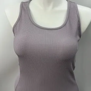 Athleta large lilac athletic fitted ribbed dress thumbnail 2