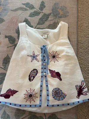 Calypso St. Barth linen top thumbnail 2