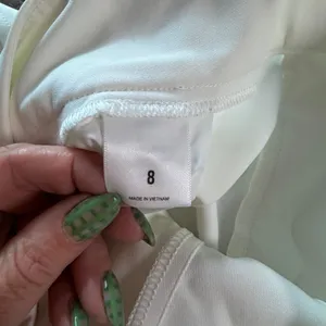 Express Editor Shortie Super High Rise Shorts White Tailored Trouser Style thumbnail 11