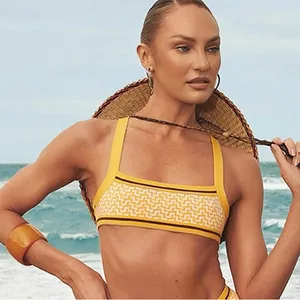 TROPIC OF C Patterned Bandeau‎ Swim Top thumbnail 1