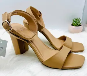 A New Day Light Tan ADR05 Sal 4” High Heel Open Toe Strappy Sandals Size 10 thumbnail 1