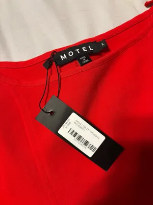 Motel Kaida corset top in red thumbnail 4