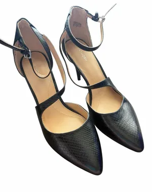 41 Hawthorn Black Ankle-Strap Pointed-Toe Heels NWOT no box thumbnail 1