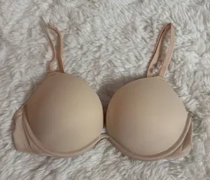 PINK Victoria's Secret Super Push Up Bra in Beige Size 32C thumbnail 1