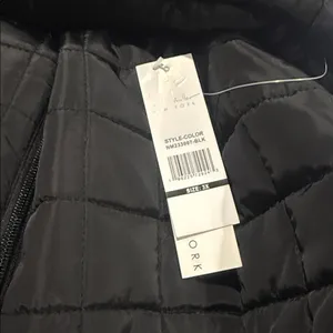 NWT Nicole Miller Black Quilted Bomber Jacket SZ-3X thumbnail 5