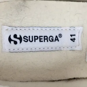 SuperGA Teddy Shearling Mule Sneakers US 9.5 Ivory Slip On Sherpa Boucle Cozy thumbnail 8