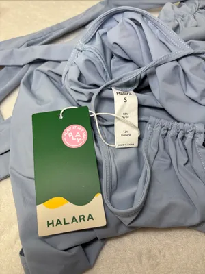 Halara Sleeveless Tie Back Belted Pocket Cut Out Cool Touch Jumpsuit-UPF50+ S thumbnail 9