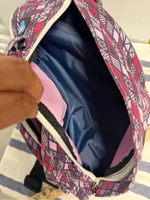 KAVU Rope Sling Backpack Pink Black Geometric Crossbody Travel Hiking Bag thumbnail 11