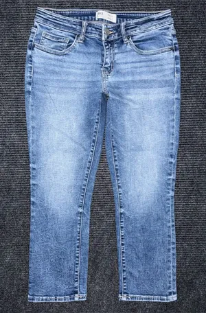 Buckle BKE Stella Slim Fit Low Rise Capri Cropped Stretch Jeans 28x24.5 ABK2817 thumbnail 1