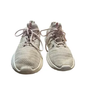 Women's Adidas Cloudfoam Athletic Shoes Beige White Size 8.5 thumbnail 2
