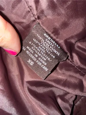 Jou Jou Brown Faux Leather Moto Jacket Zip Pockets Size XS thumbnail 7
