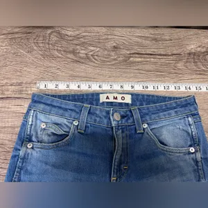 AMO Twist‎ Skinny in 70's Blue Size size 25 thumbnail 9