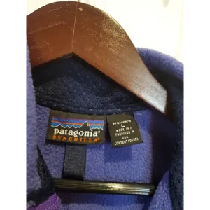 Patagonia Synchilla Vest Women’s LARGE PURPLE Full Zip Sleeveless Coat Outdoor thumbnail 11