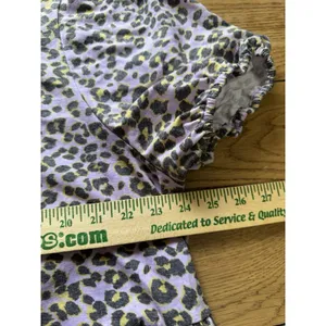 Hayden Los Angeles Women Sz‎ 1XL Cheetah Print Tiered Babydoll Top Stretch Boho thumbnail 5