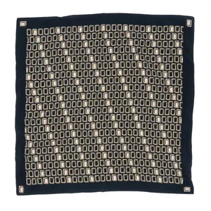 Vintage 80s Casual Corner Geometric Silk Square Scarf Wraps thumbnail 1