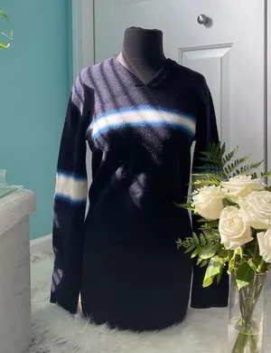 Vintage Wool Stripped Sweater thumbnail 1