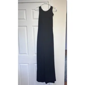 Lulus Enamored Black Backless Jumpsuit Women's Size Small Minimalist Capsule $61 thumbnail 4