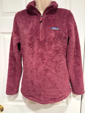 Patagonia Los Gatos 1/4 Zip‎ Fleece Pullover Burgundy XS STY25235FA19 thumbnail 1