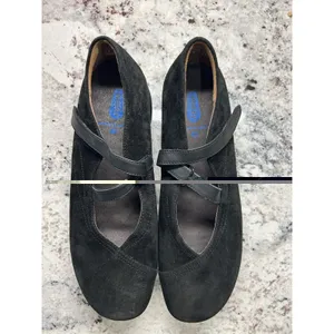 Wolky 42 Black Passion Mary Jane Goat Suede Leather US 11.5 Walking Shoe Comfort thumbnail 3