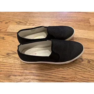 J.Crew‎ Perforated Slip On Sneakers Loafer Shoe Slides Casual Black Size 9 M thumbnail 2
