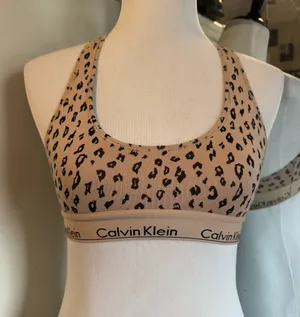 Calvin Klein XS Leopard Print Bralette thumbnail 1