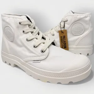 Palladium Pampa Hi Women’s Canvas Boots White Size 7.5M 92352-116-M thumbnail 9